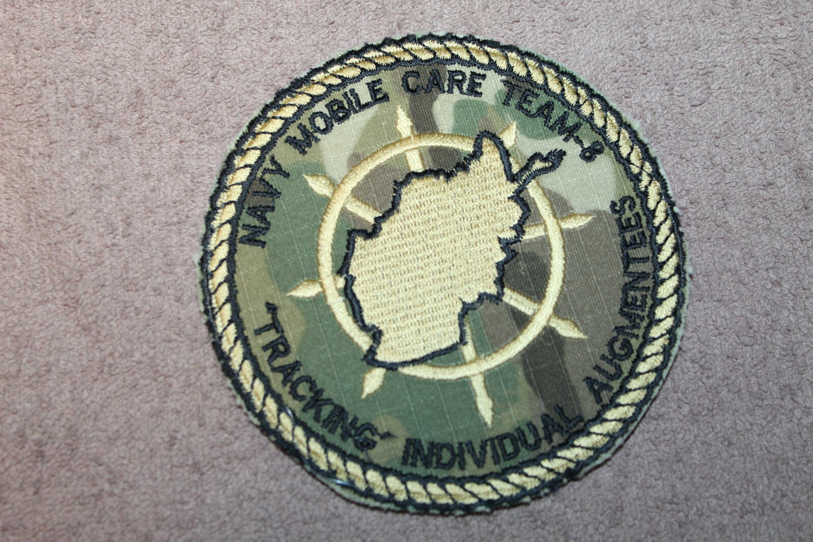 Original U.S. Navy "Navy Mobile Care Team - 8" Afgan War Patch w/Backing