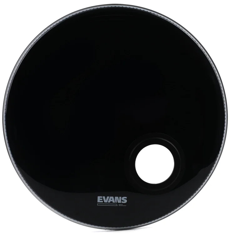 Evans EMAD Resonant Bass Drumhead - 22" - Ebony