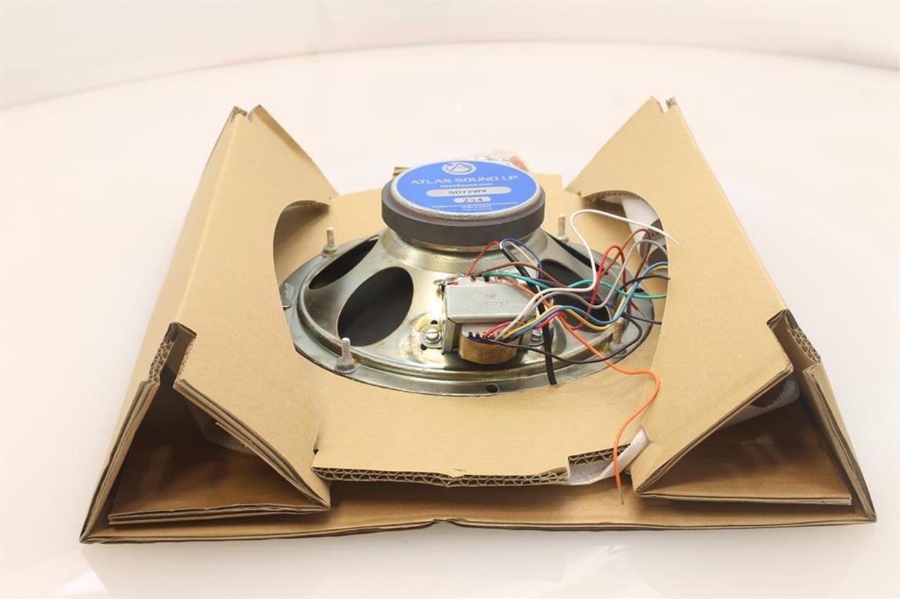 NEW OEM  Atlas SD72WV 8" Dual Cone Speaker, 5W Transformer 70.7/25V. SKU196522