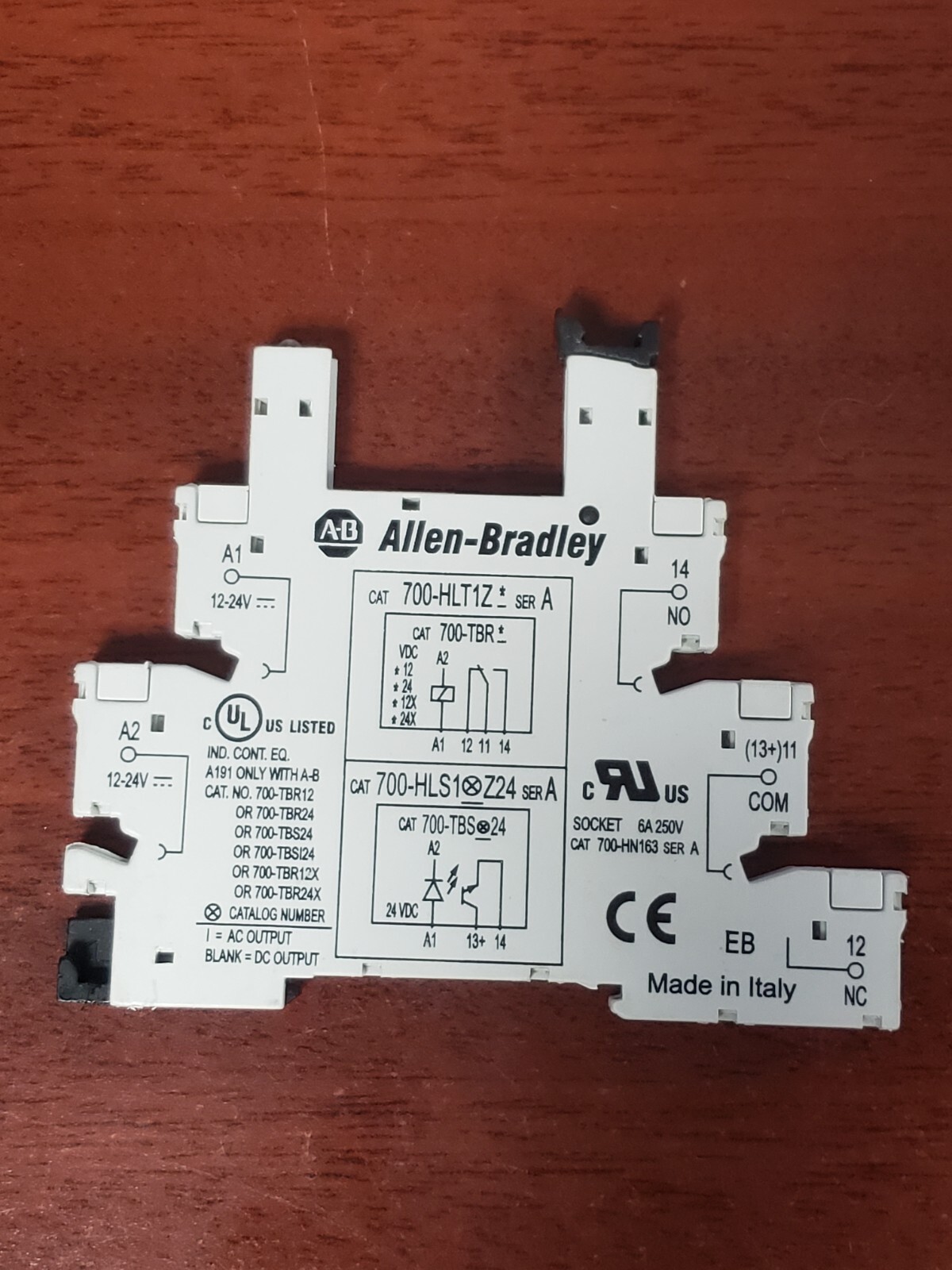 Allen-Bradley 700-HN163 Series A White LED Terminal Block Relay 250V 6A