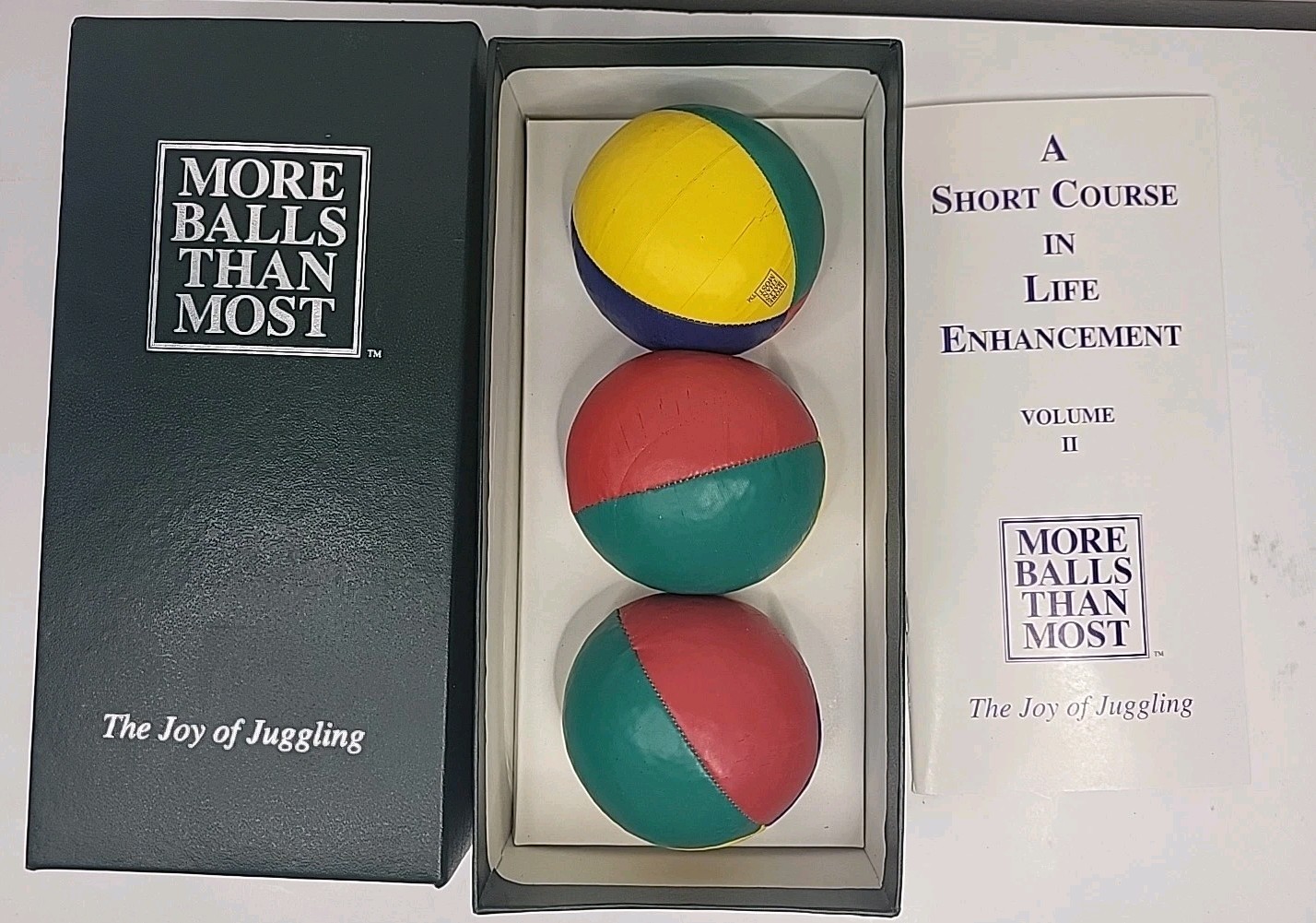Vintage The Joy Of Juggling Set Kit More Balls Than Most Juggling Magician Kit