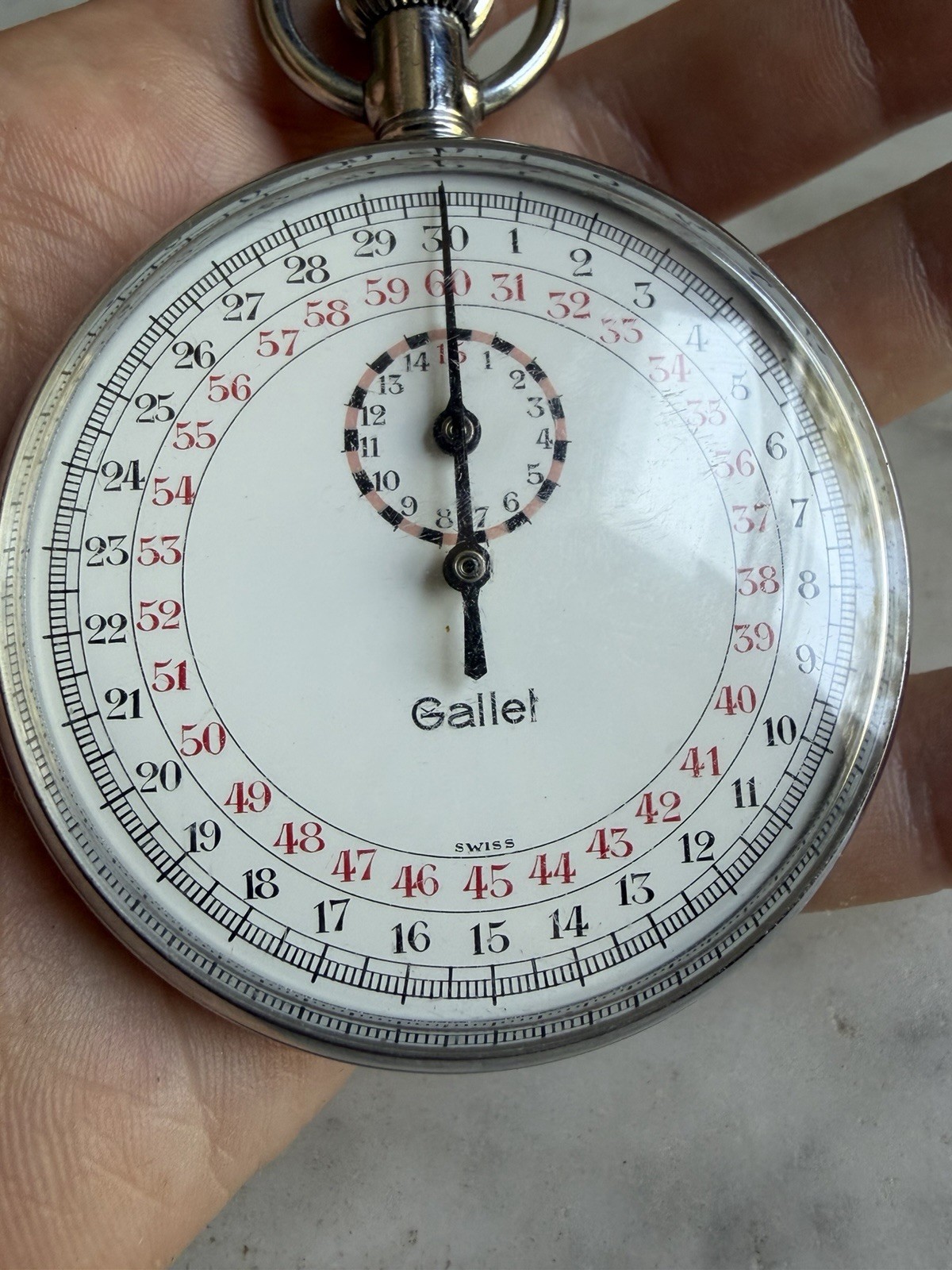 Vintage Gallet Swiss Stopwatch