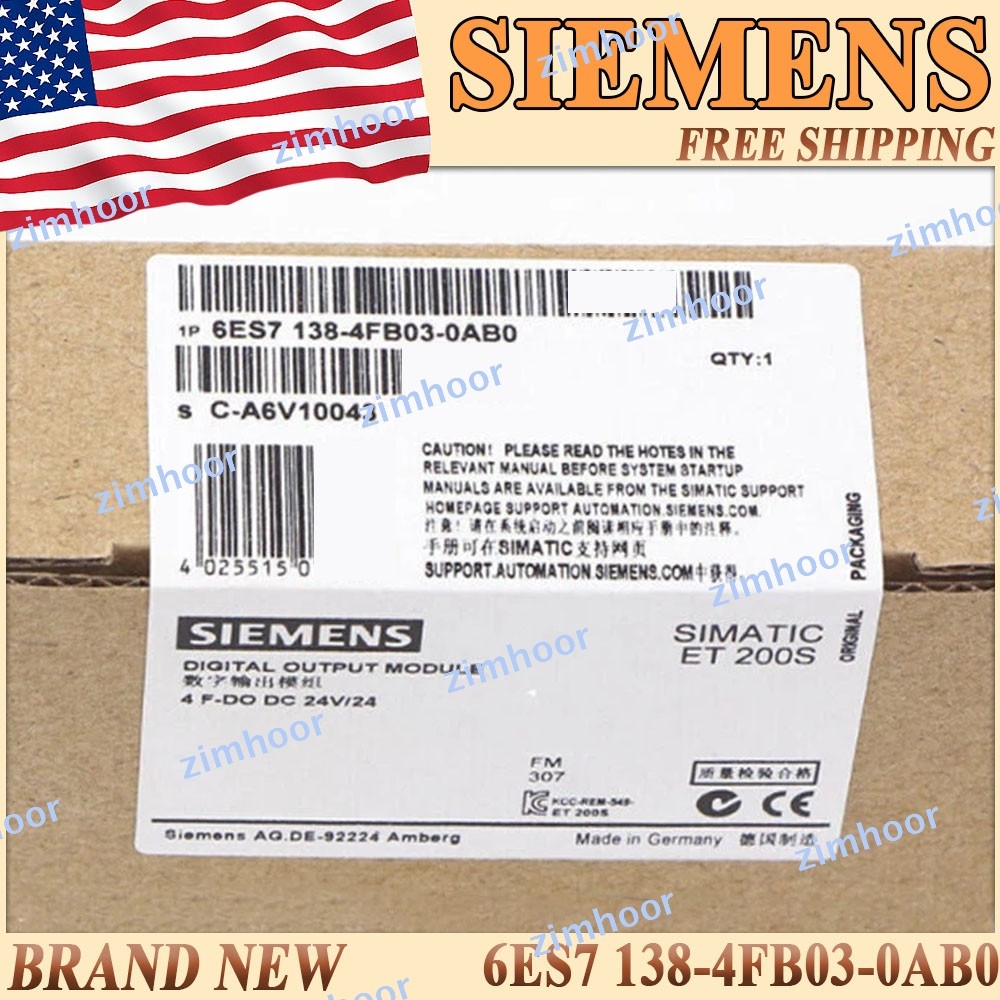 New in Box 6ES7 138-4FB03-0AB0 Siemens 6ES7138-4FB03-0AB0 Electronics Module US