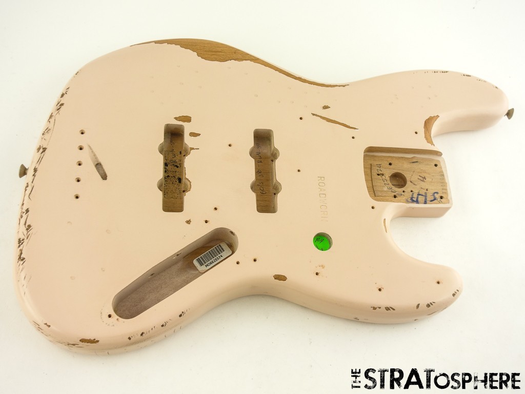 Fender Flea Road Worn Jazz Bass BODY Guitar Part Shell Pink Relic