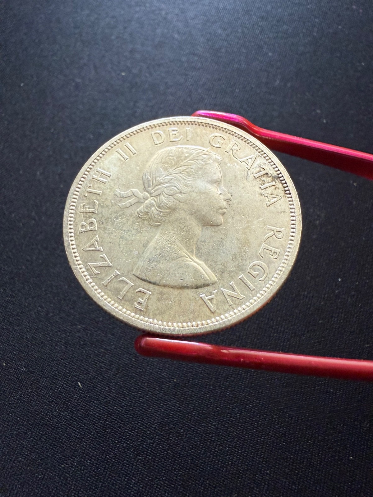 1957 Canadian Silver Dollar Coin 80%