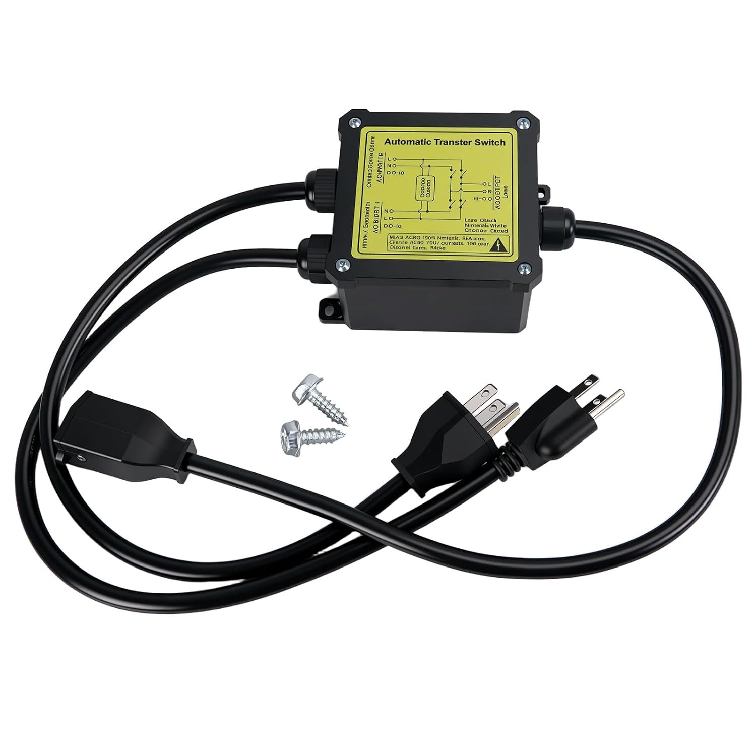 AC120V 15A ATS Generator Automatic Transfer Switch (NEMA 5-15P/R)