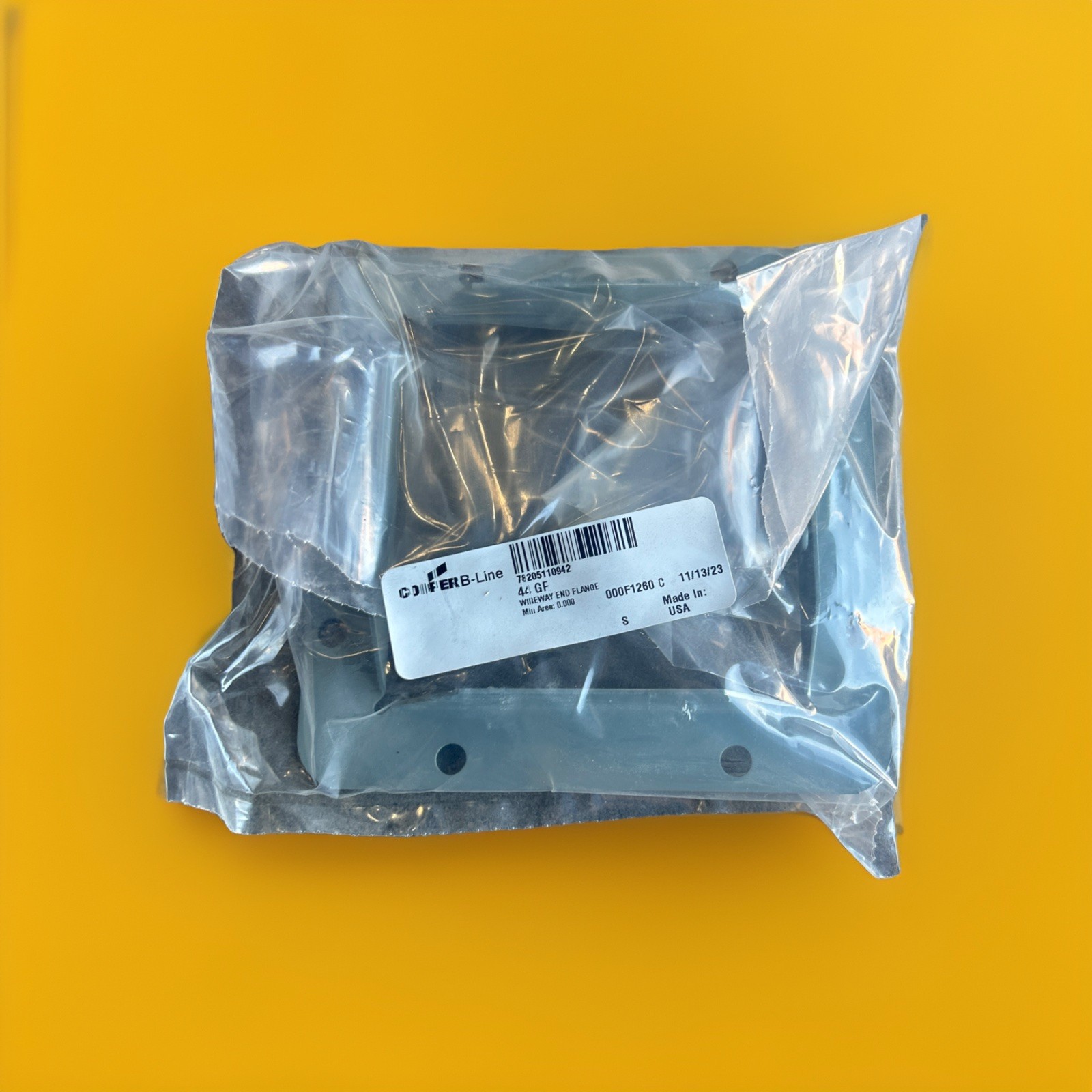 🔥1 Unit ~ Cooper B-Line 44GF Wireway End Flange - New🔥