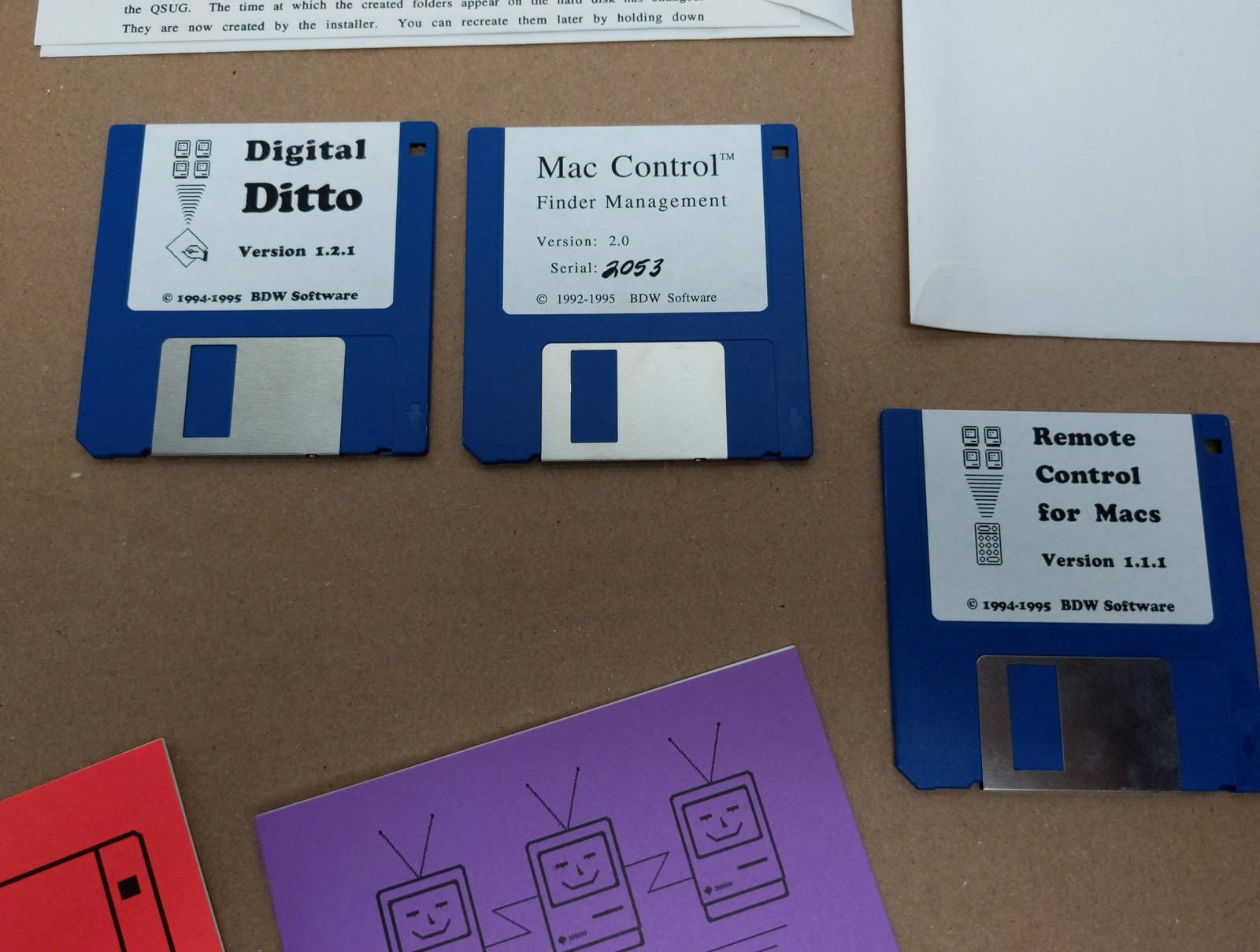 BDW Remote Control, Finder Management, Digital Ditto ~ Classic Mac Software