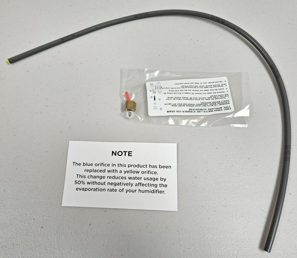 Aprilaire Replacement Gray Plastic Feed Tube For Humidifier with Strainer 4004