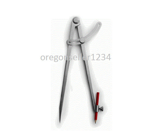 12" Wing Compass Caliper Divider with Brass Holder For Pencil or Scribe (SALE)