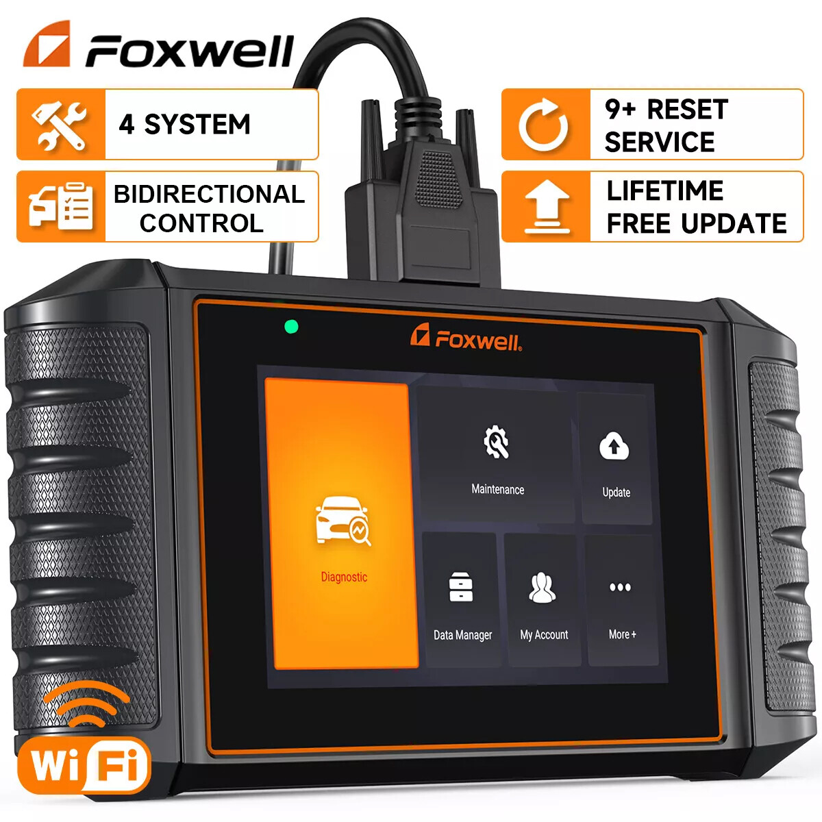 Foxwell NT716 Bi-directional OBD2 Scanner Diagnostic ABS SRS Engine Transmission