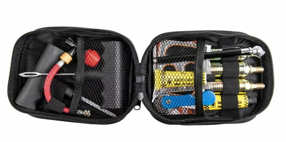 Tusk Tire Repair Kit Motorcycle ATV Dirt Bike Enduro Pack CO2 Inflater cartridge