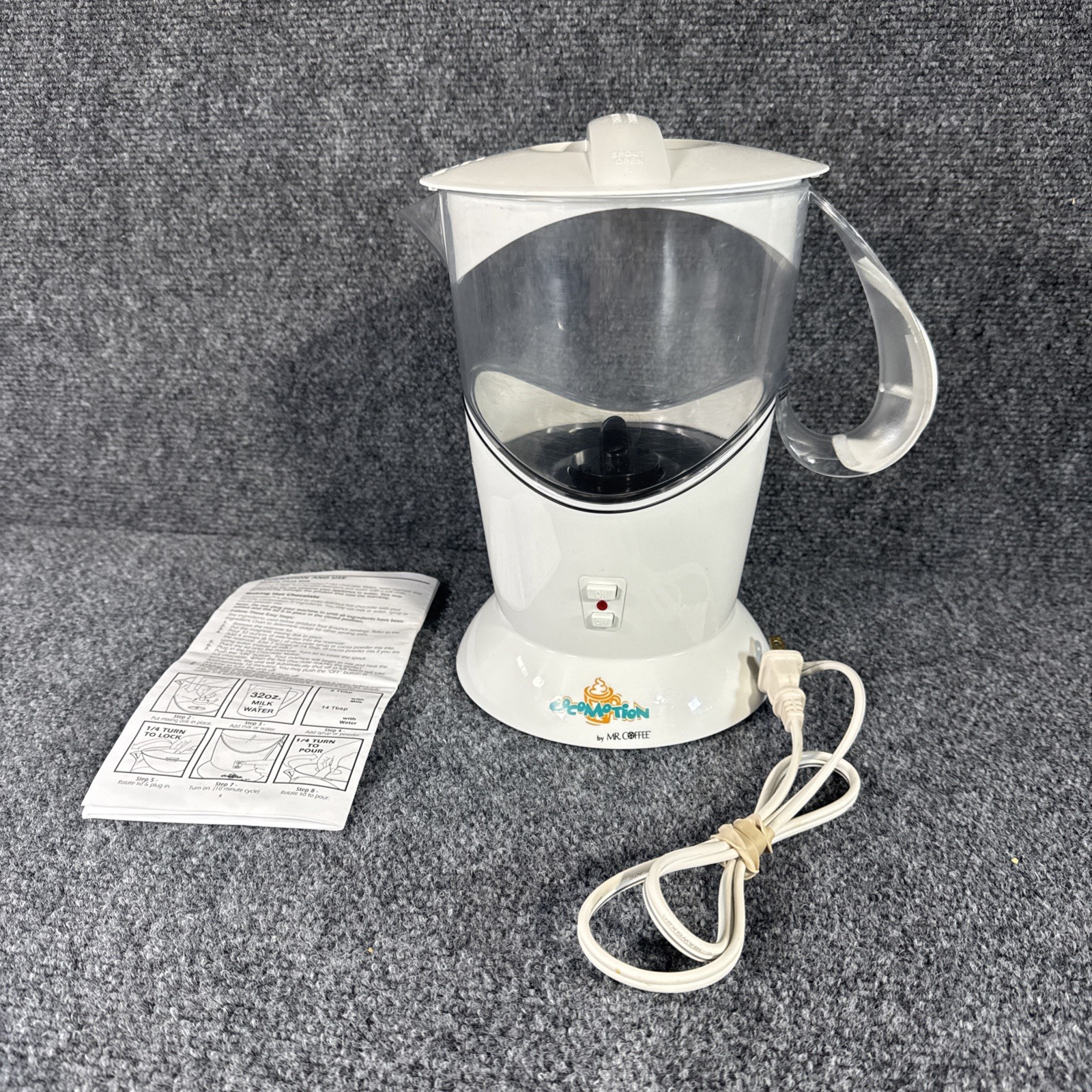 Cocomotion Hot Chocolate Maker Mr. Coffee Automatic 4 Cup HC4