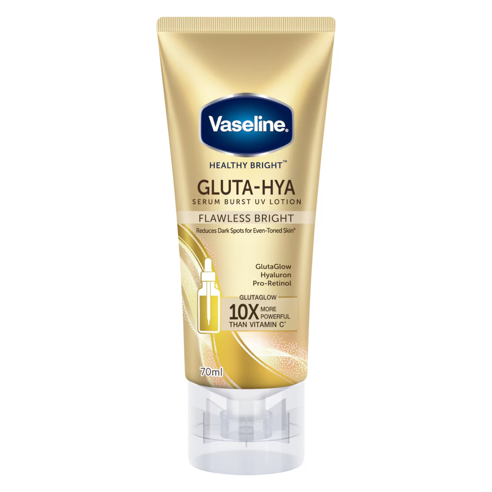 Vaseline® Gluta-Hya Serum Burst Lotion Flawless Bright 70ml- FREE DELIVERY