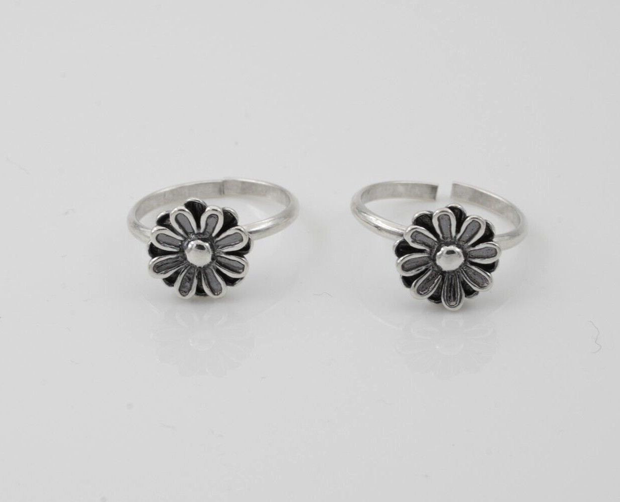 Womens 925 Sterling Silver Toe Ring  Oxidised Polish Gift For Loved Ones