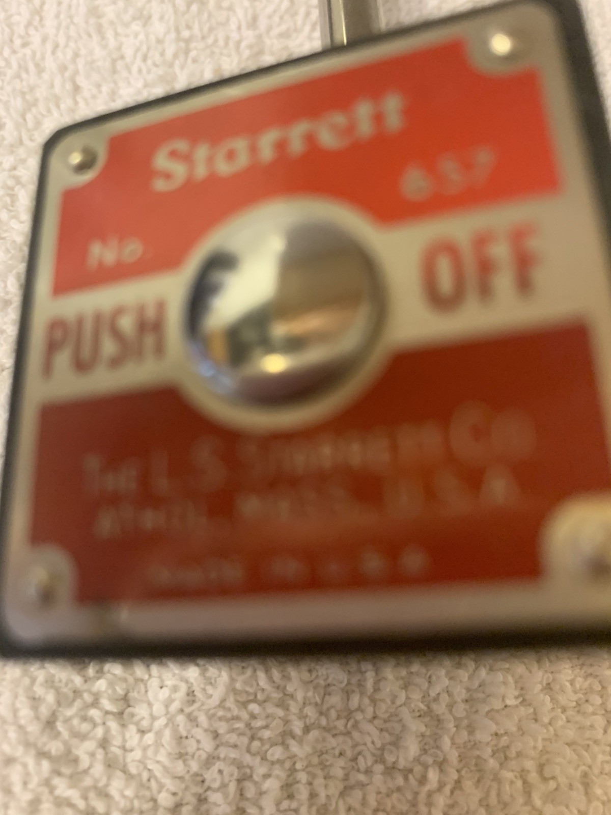 Starrett 657AA Magnetic Mag Base Indicator Holder With Arm