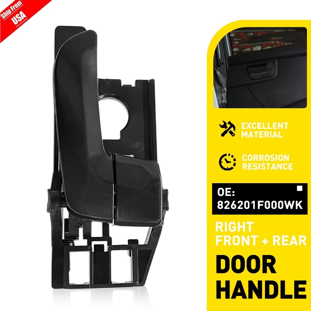 RH Interior Door Handle Black Fit Kia Sportage 05-10 826201F000WK Passenger Side