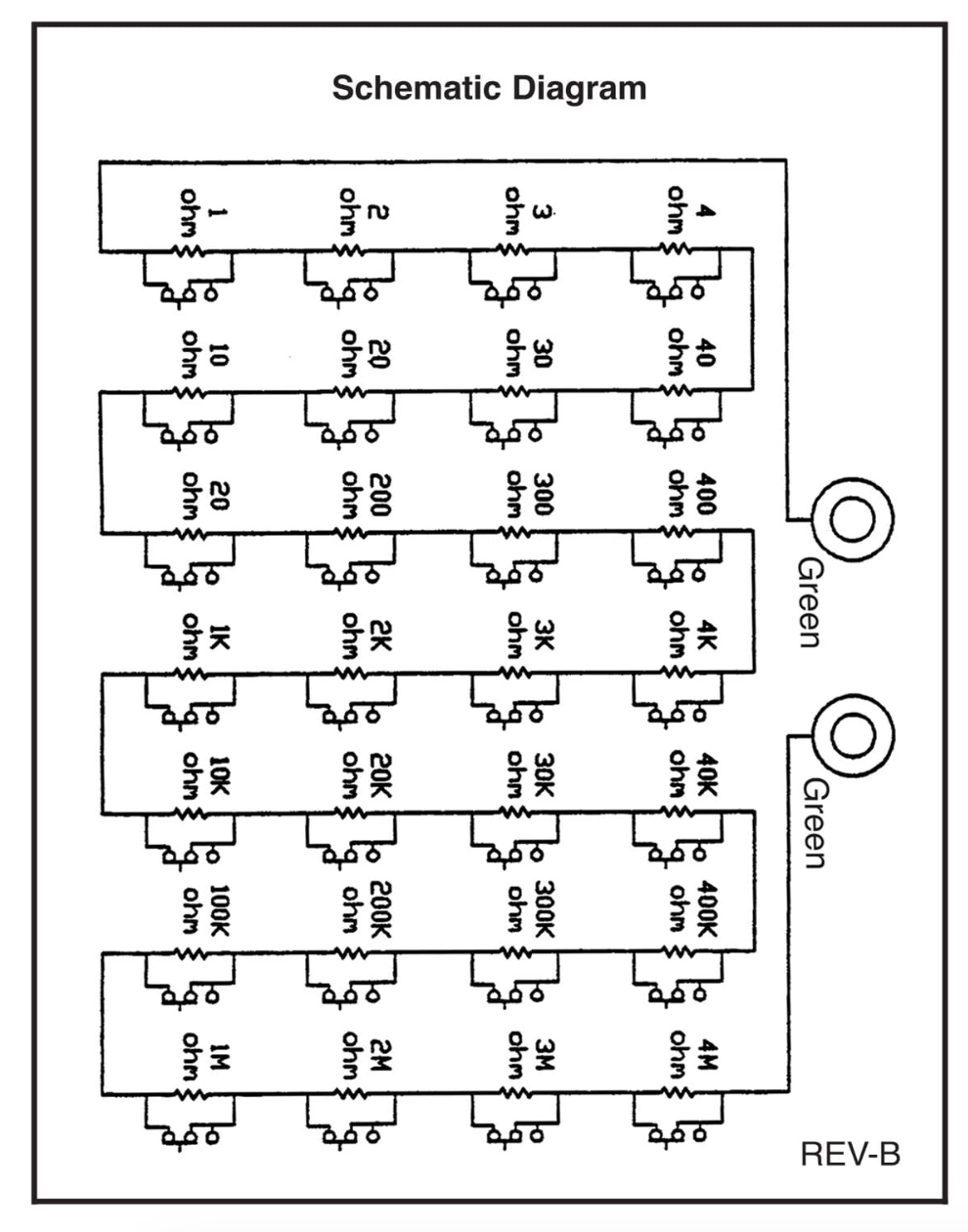 Resistance Substitution Box for Development/ Testing Electronic Circuits Hobby