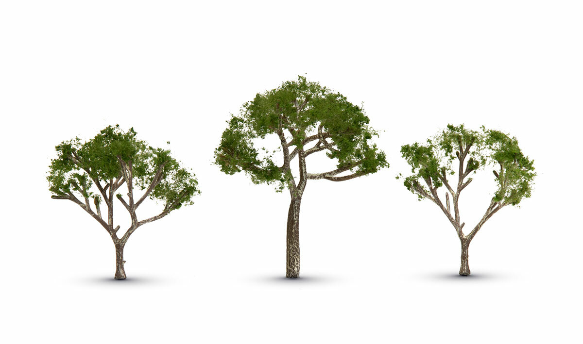 Woodland Scenics ~ New 2024 ~ Gum Trees ~ 2-1/2" to 3-1/2" ~ 3 Pieces ~ TR3525