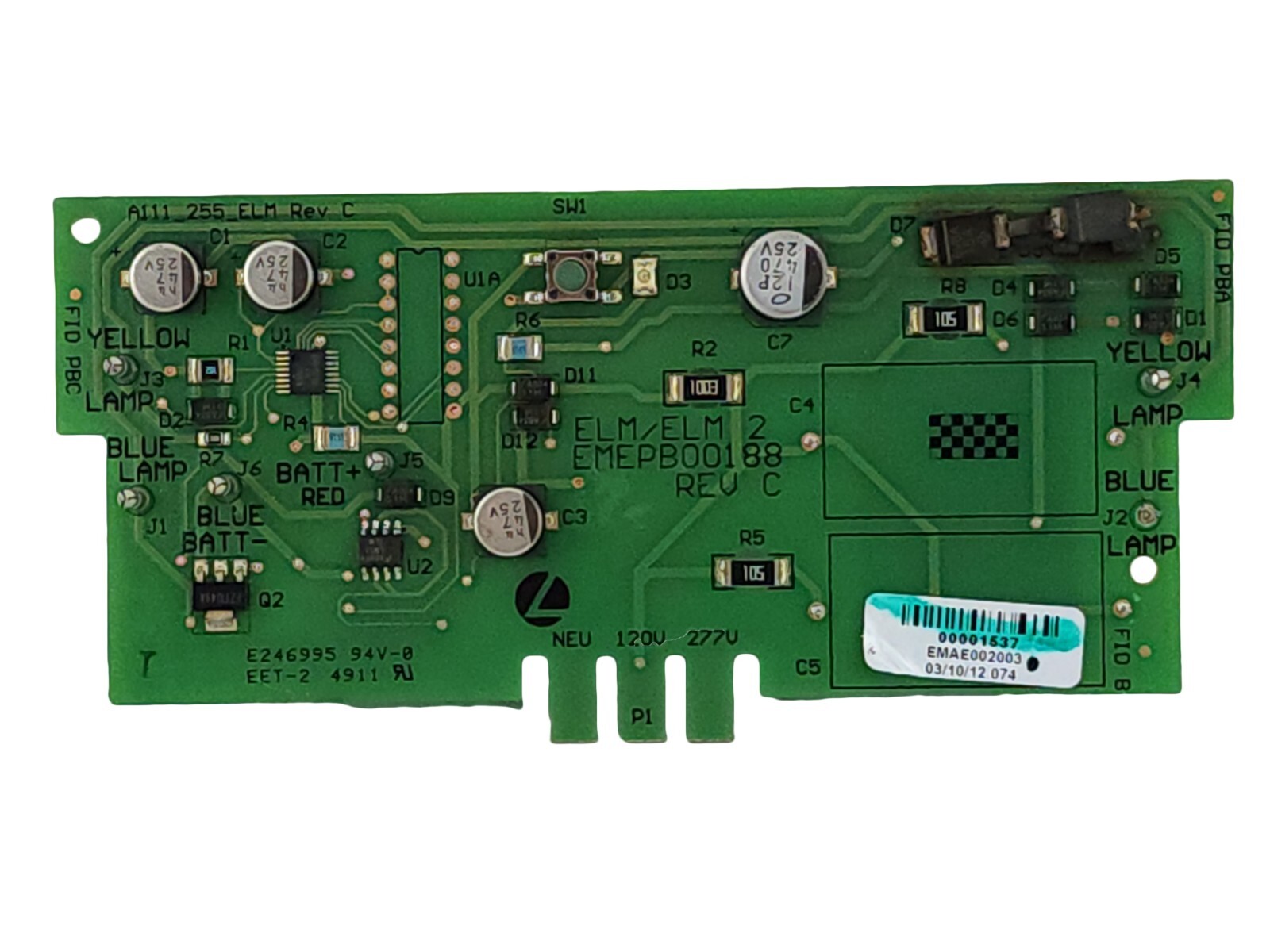 Elm Controls EMAE002003 PC Board Assembly, EMEPB00188 Rev C