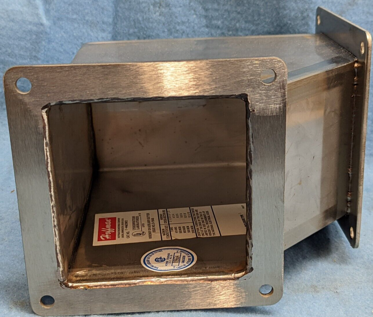 HOFFMAN ENCLOSURE TYPE 1 90° WIREWAY FITTING F-44WE90SS