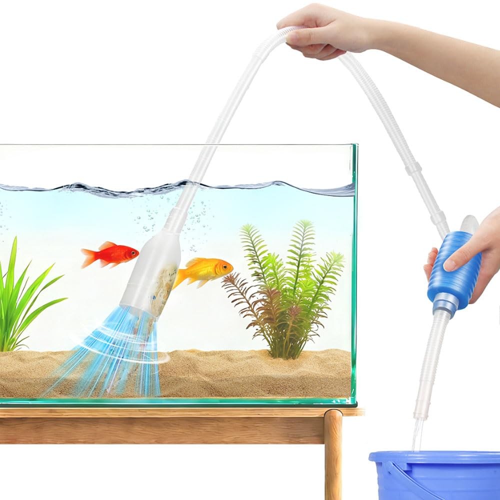 Fish Tank Gravel Aquarium Cleaner Hand Siphon Vacuum Pump Water Changer