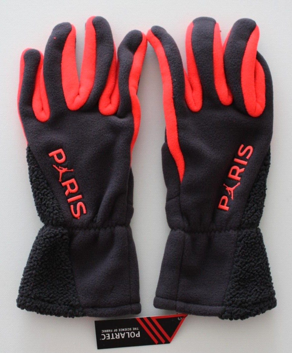 Nike Jordan Fleece Gloves Men's Large Off Noir/Infrared