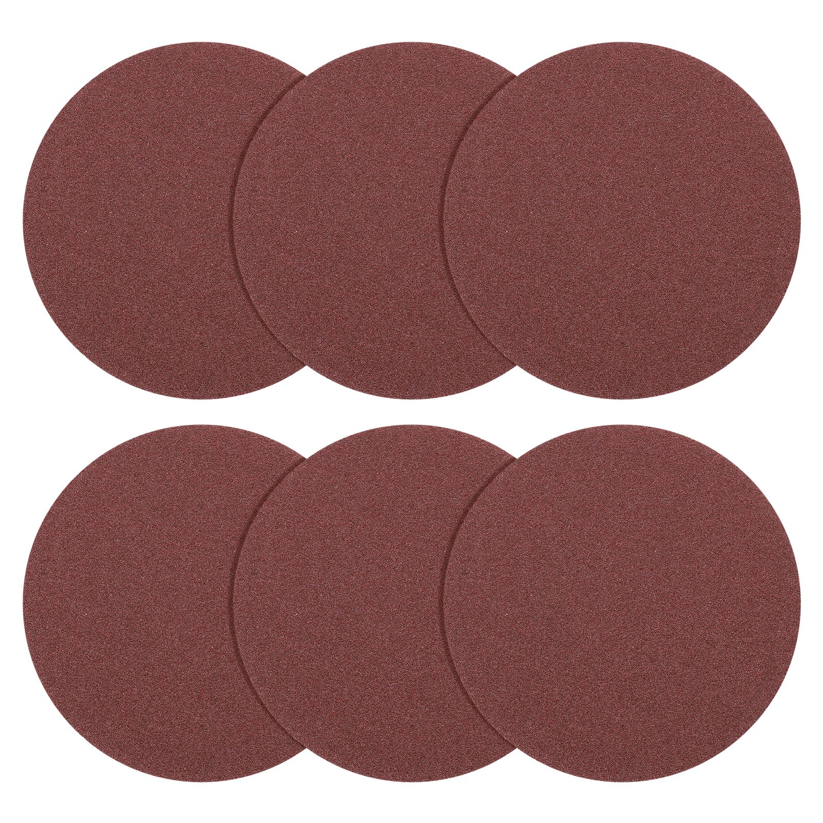 15 Pcs 5 Inch 80 Grit Hook and Loop Sanding Disc, Red