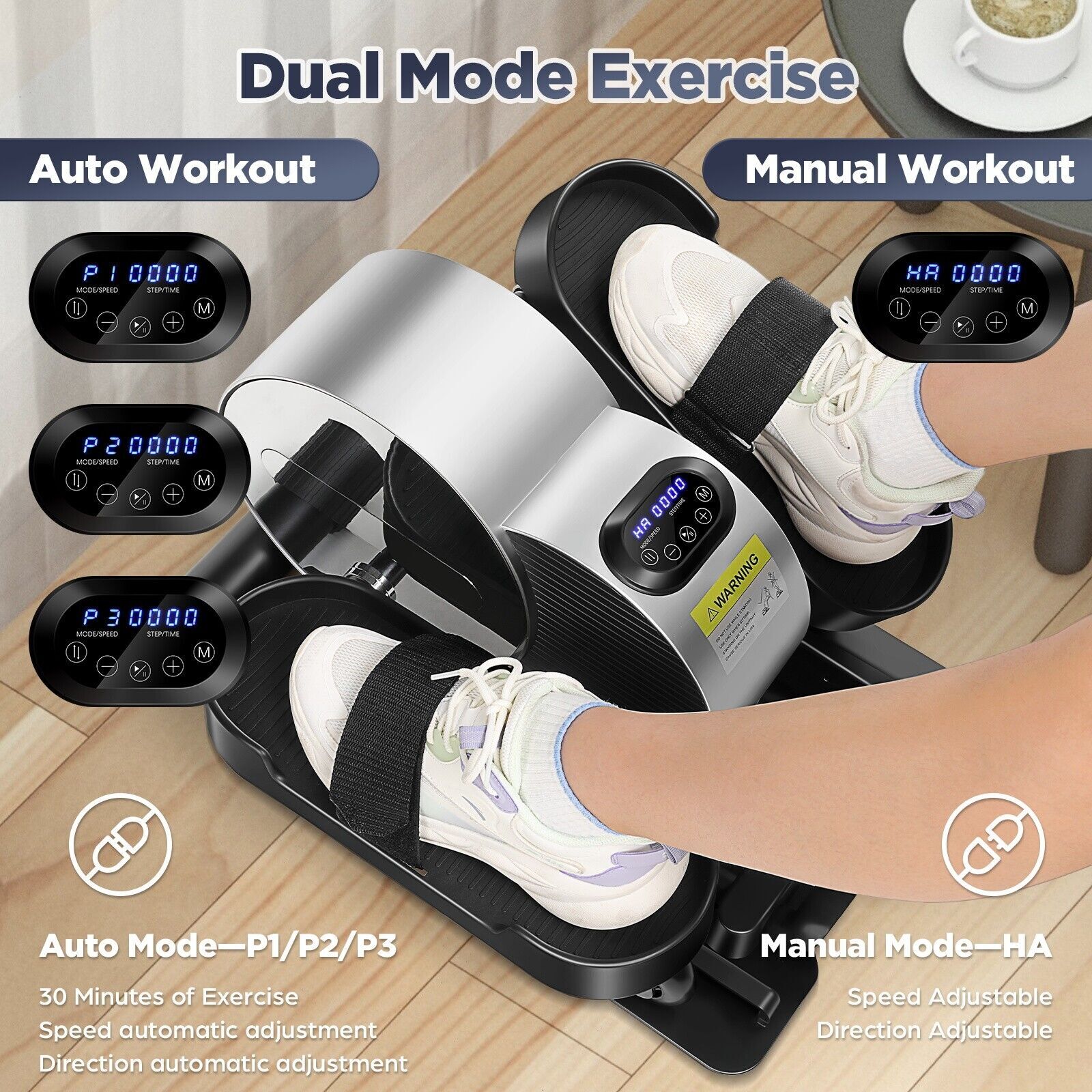 Under Desk Elliptical Machine,Electric Leg Exerciser While Sitting for Seniors\*