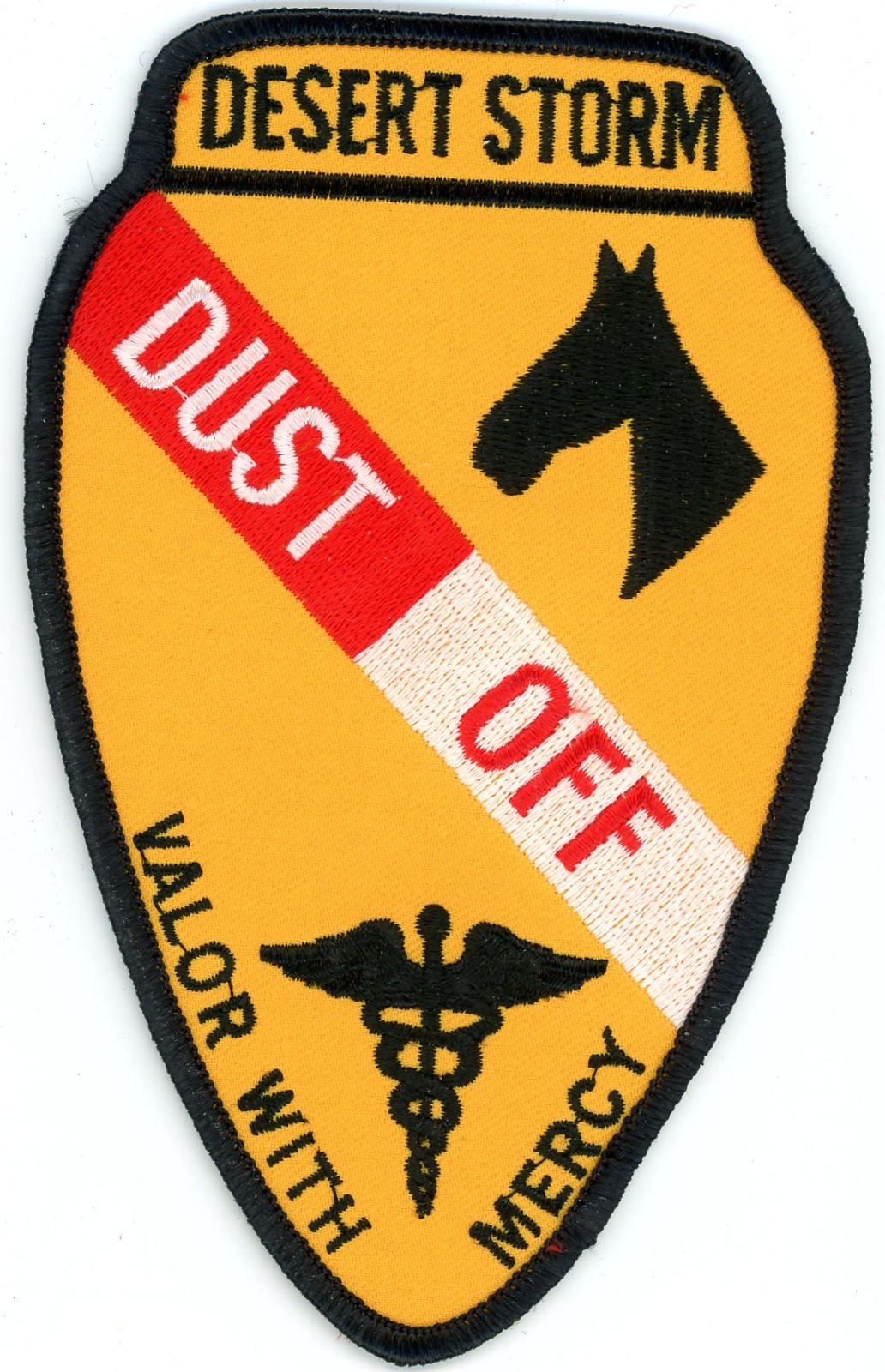 US Army Aviation Patch: 1st Cav Division Desert Storm Dustoff MEDEVAC