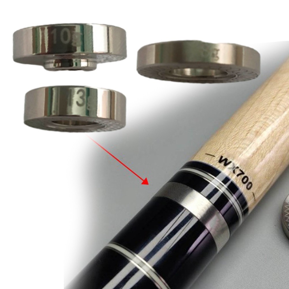 Balance Rings Weight Rings Front And Rear Silver Snooker Pool Cues Brand New