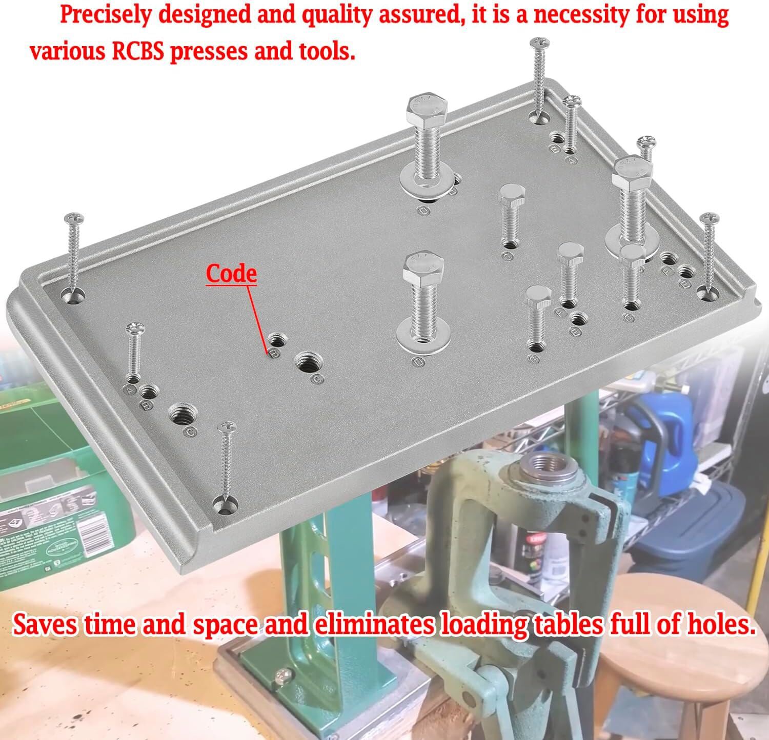 9282 Shell Holder Accessory Base Plate - 3 Replacement For RCBS Presses & Tools
