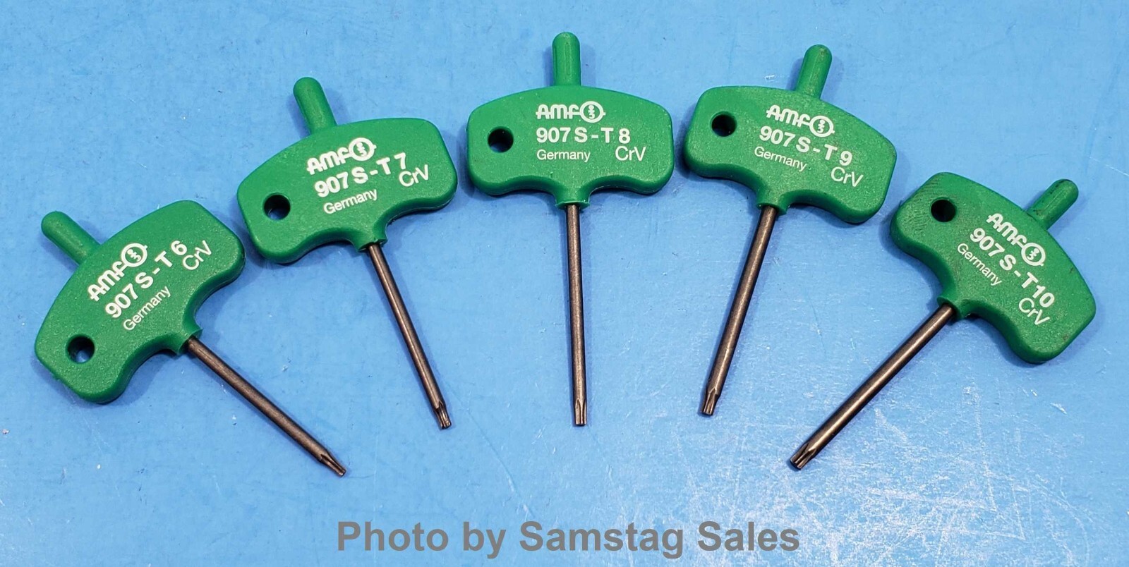 AMF Germany 907S/5 Small Size TORX® Key Set with Wing Grip T6, T7, T8, T9, T10