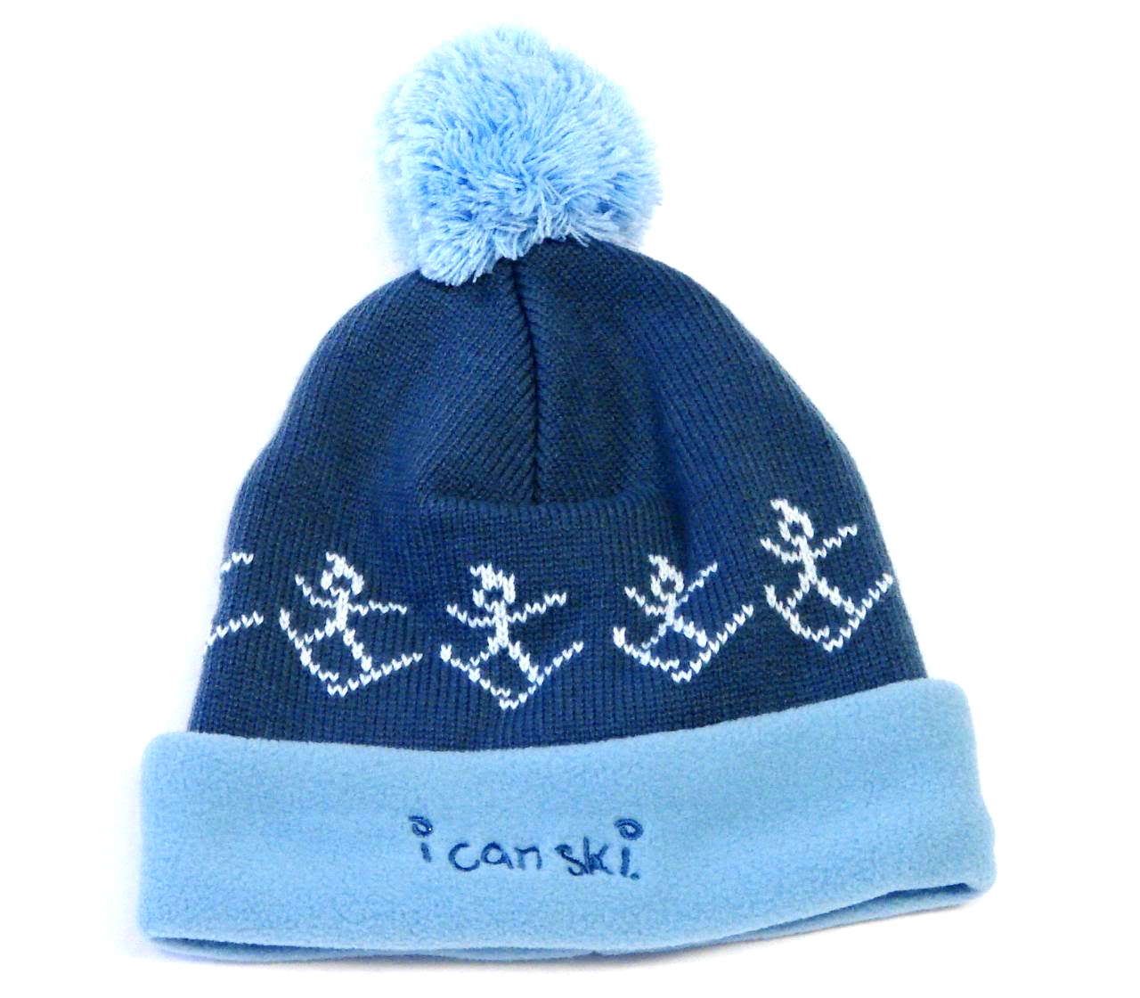 Merkley Headgear I Can Ski Knit & Fleece Beanie Ski Cap Youth Boys 4-7  NWT