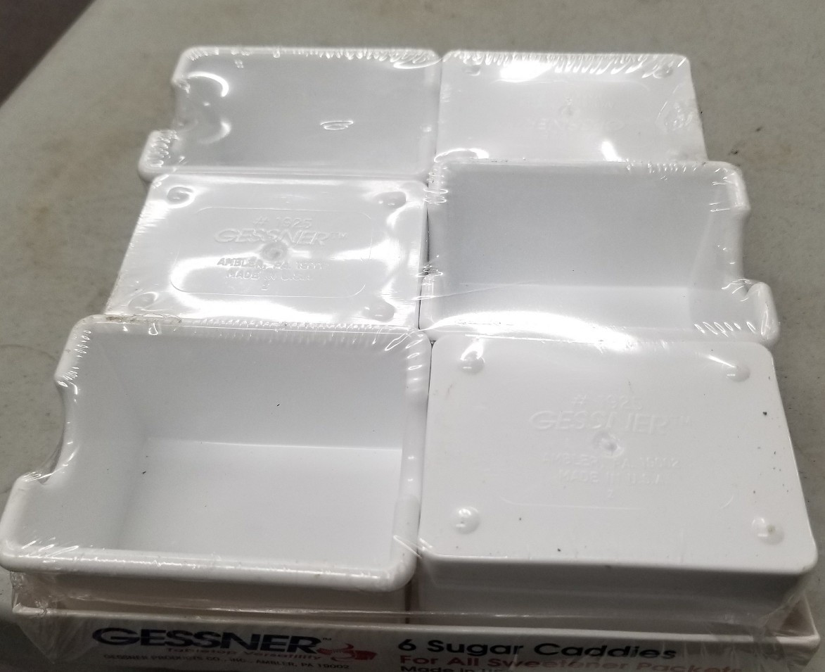 Gessner 6 pack, sugar caddies for Restaurants or bars. (6A)