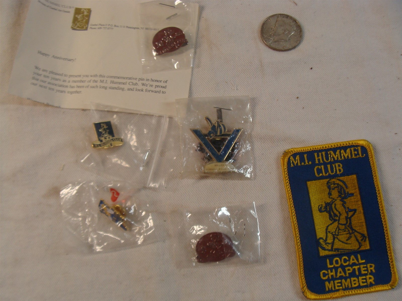 5 Pc Collection MJ Hummel Pins Patch