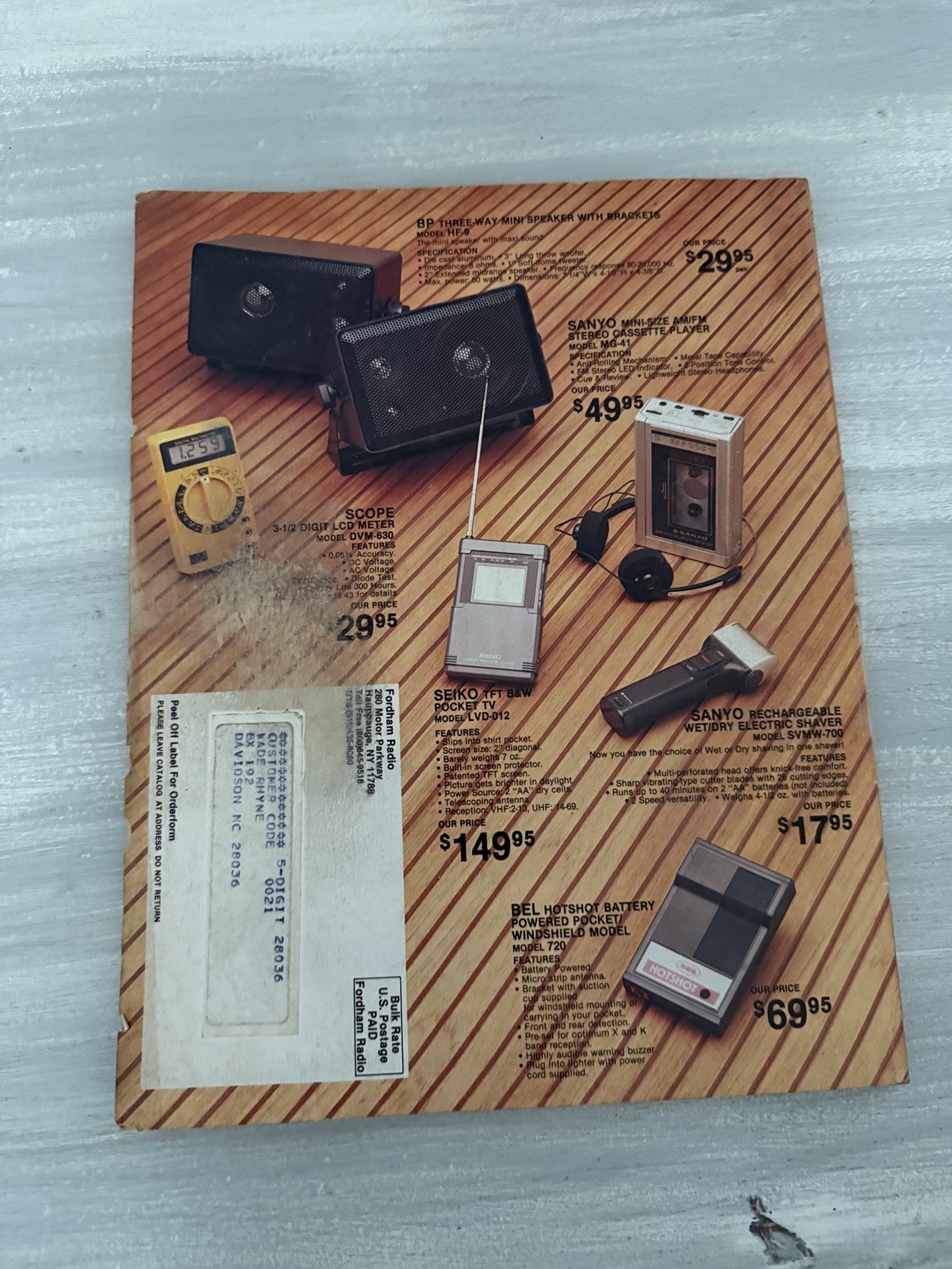 1986 Fordham Electronics Catalog Vintage Electronics Collectible