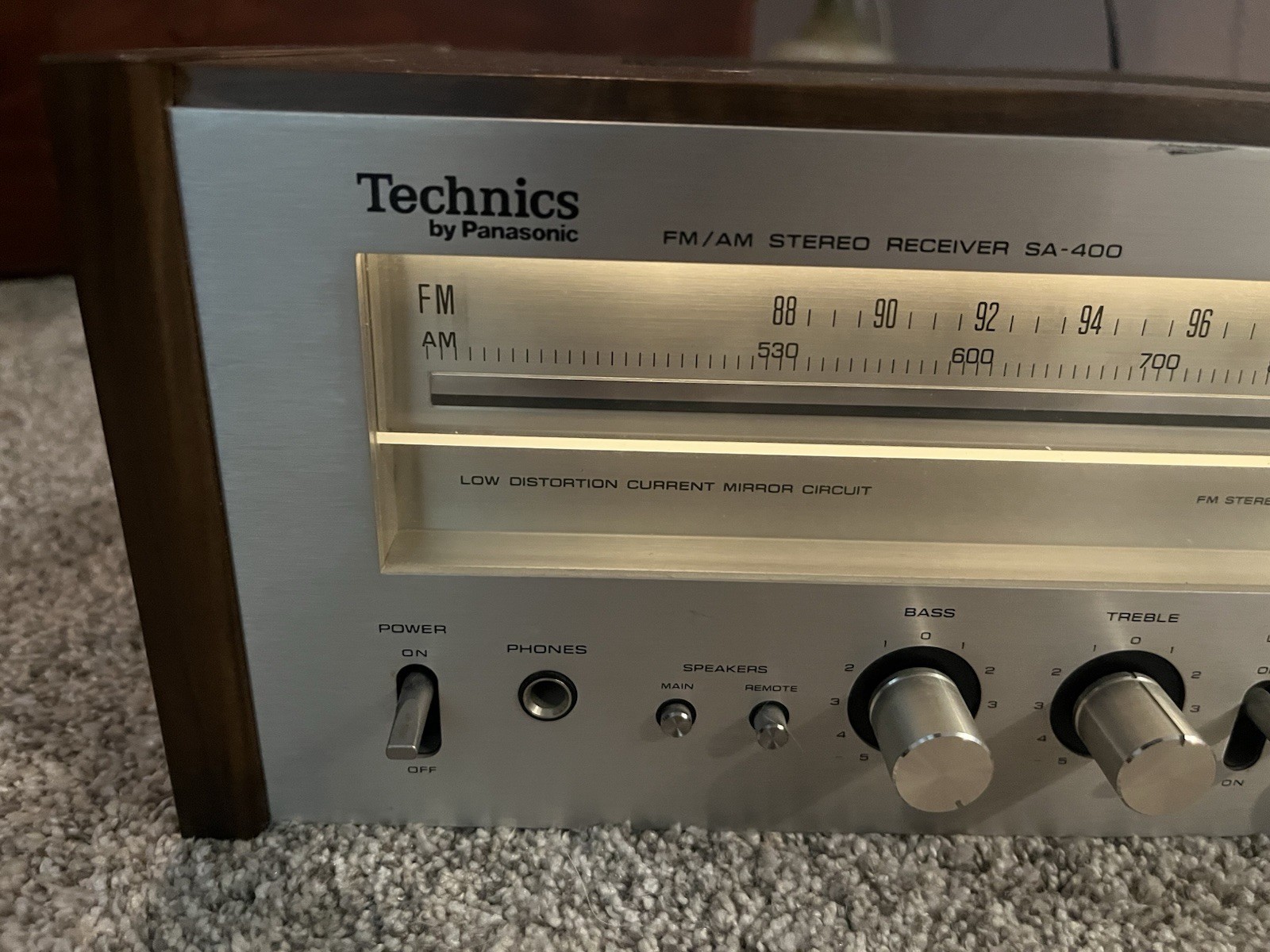 TECHNICS SA-400 STEREO FM-AM STEREO RECEIVER WORKS READ