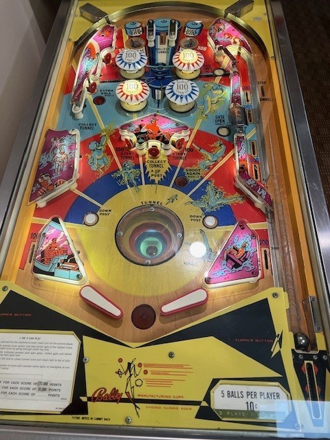 bally time zone pinball machine
