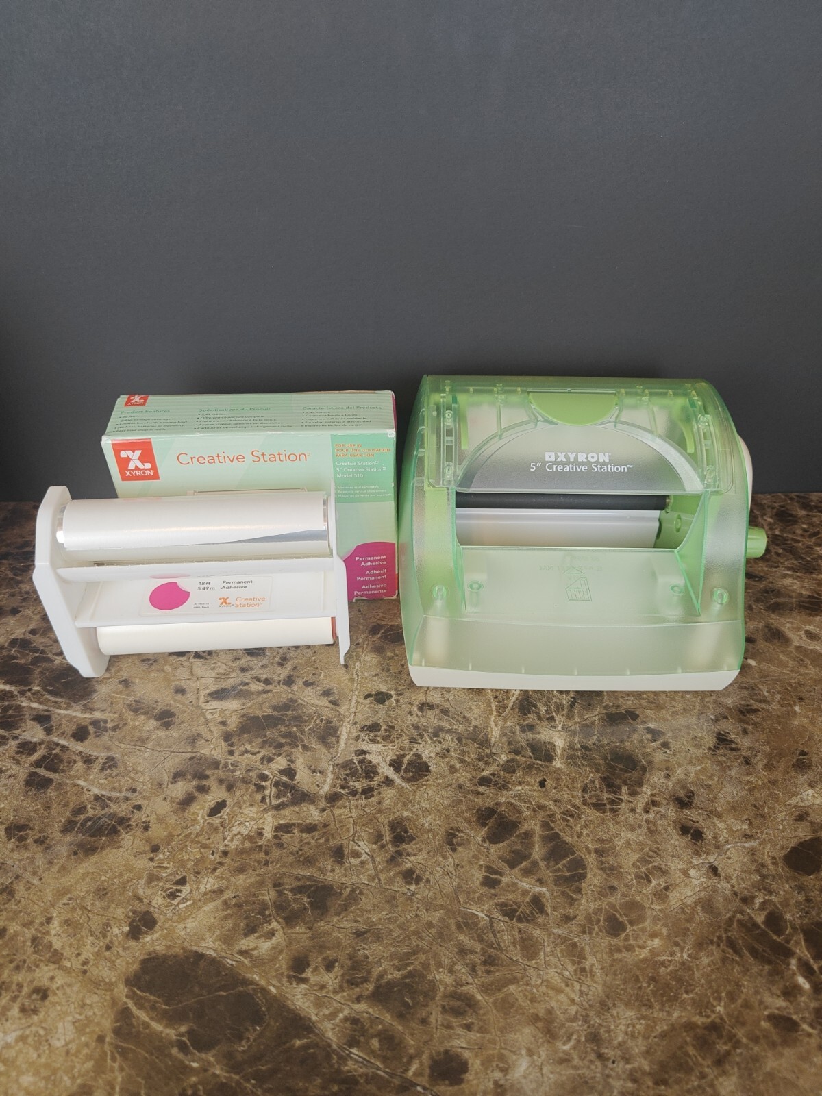 Xyron XRN510 Creative Station Crafting Machine Green 1 Partial 1 New Cartridge