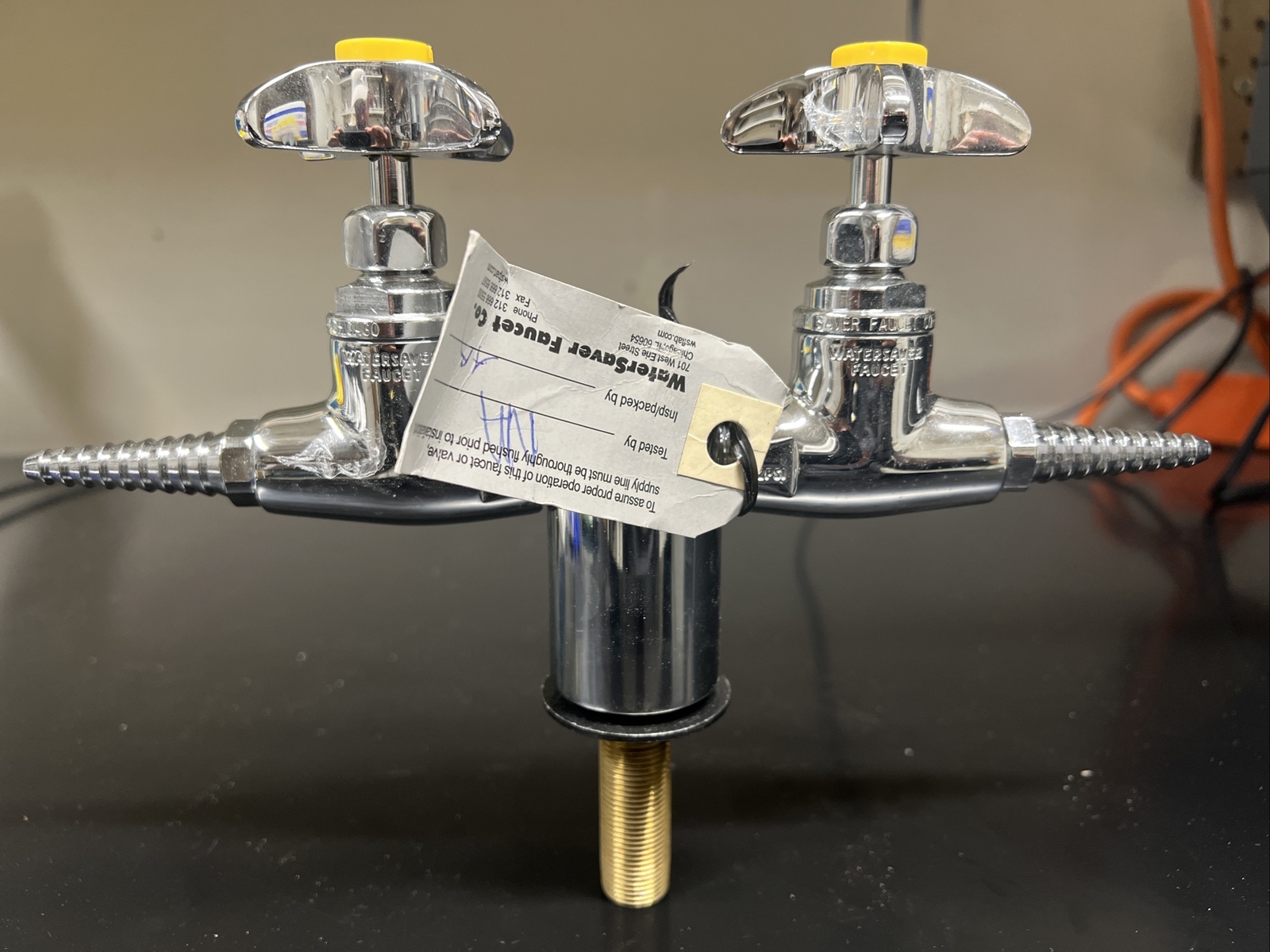 WaterSaver Deck Mount VAC Turret W/2 Needle Valves In Polished ChromeL2880