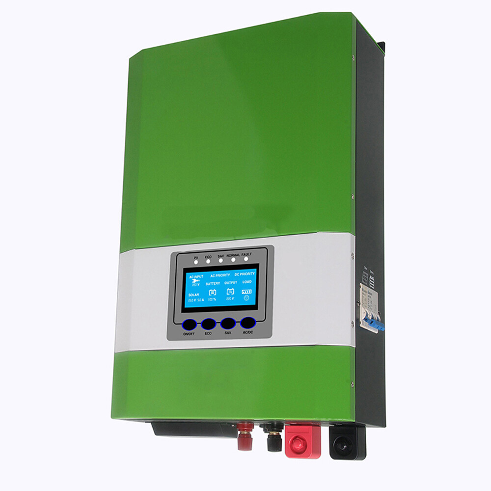 2000W 12/24V Solar Hybrid Inverter Pure Sine Wave 50A MPPT PV Charger Controller