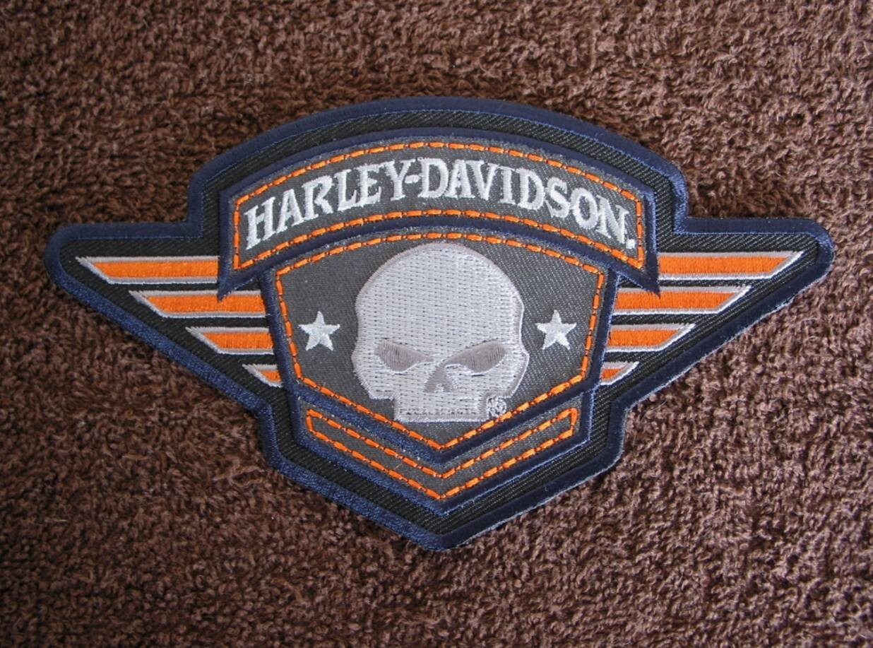 Harley Davidson  H-D  Willie G. Skull Military Style Emblem /  Patch