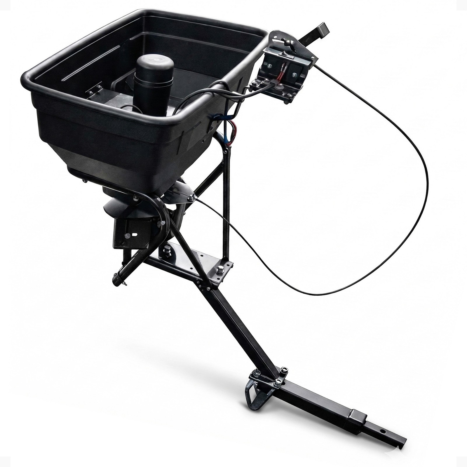 Field Tuff 12V ATV Hitch Mount Receiver 125 lb Fertilizer Spreader (Open Box)