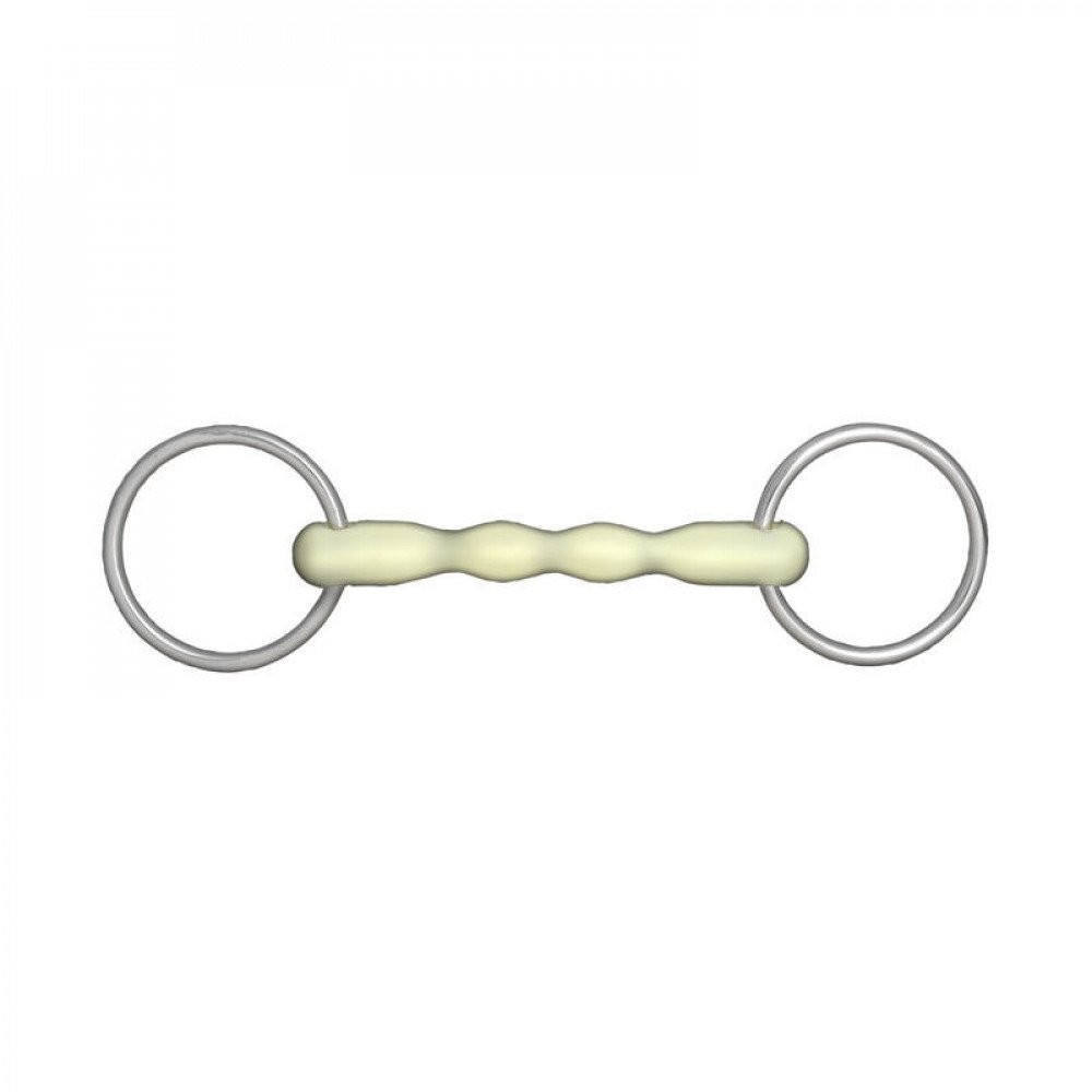 HORZE Apple Flavor Mullen Mouth Loose Ring Snaffle Bit - 5,Bits