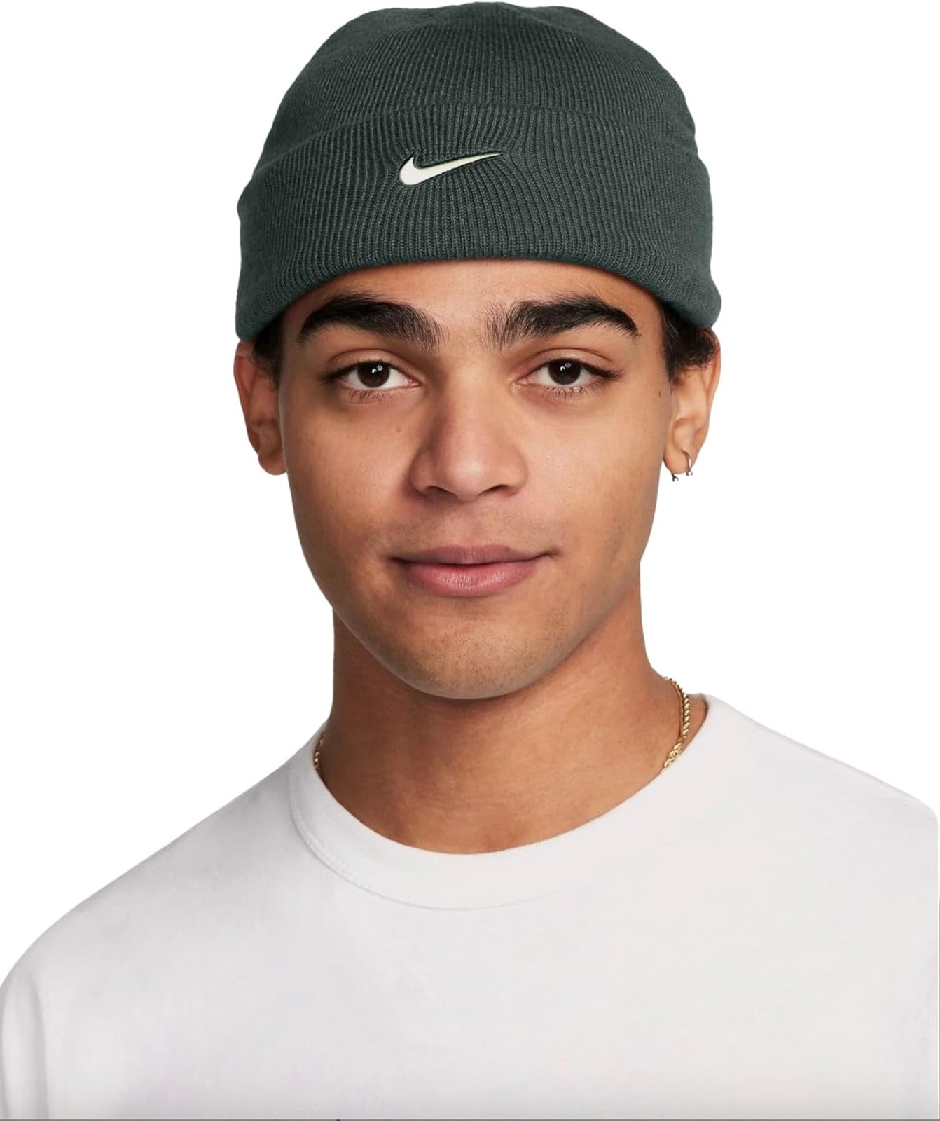 Nike Unisex Adult Terra Futura365 Short-Cuff Swoosh Beanie L - Green - One Size
