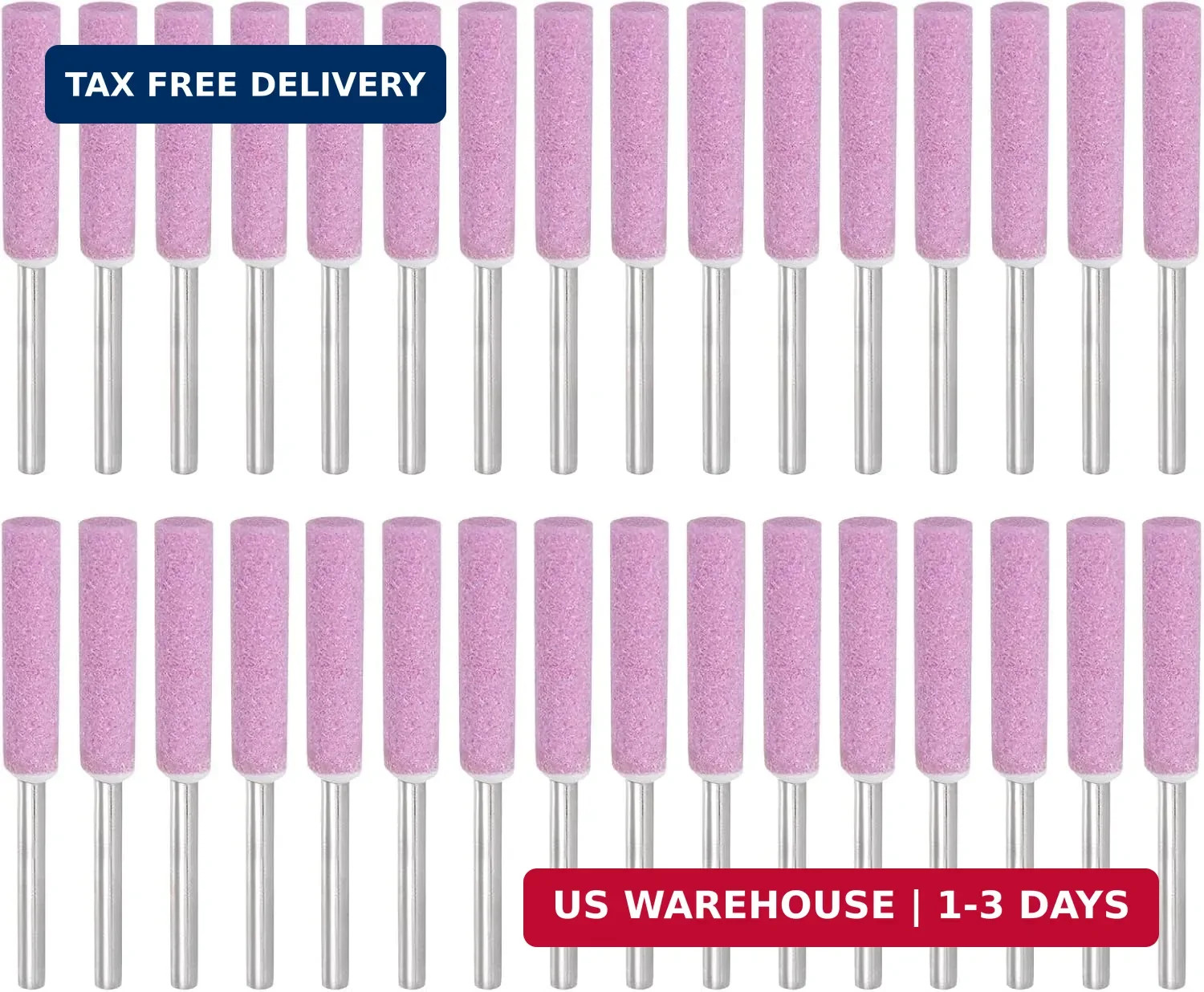 5/32 Diamond Chainsaw Sharpener Sharpening Stone Grinding File Pink 32pcs
