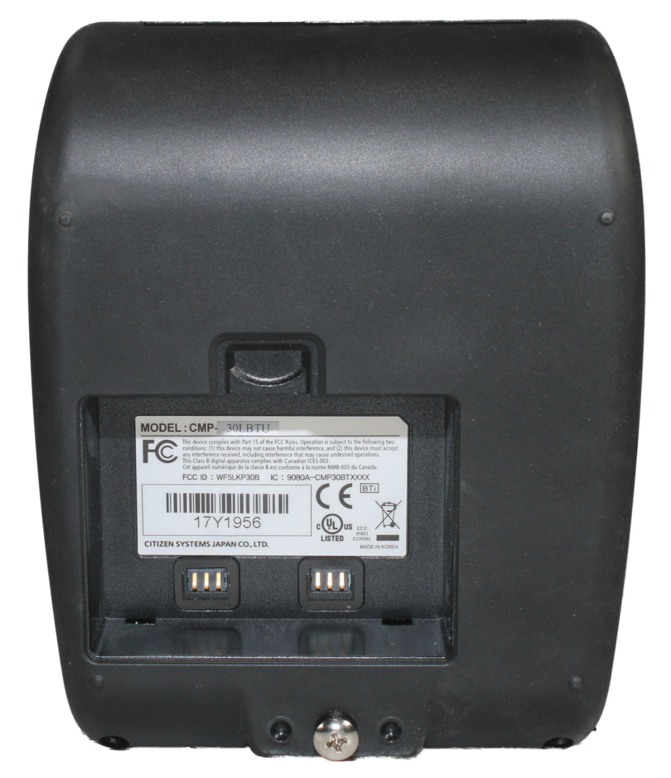 Lot of 2 Citizen CMP-30BT Bluetooth Mobile Receipt Barcode Thermal Printer