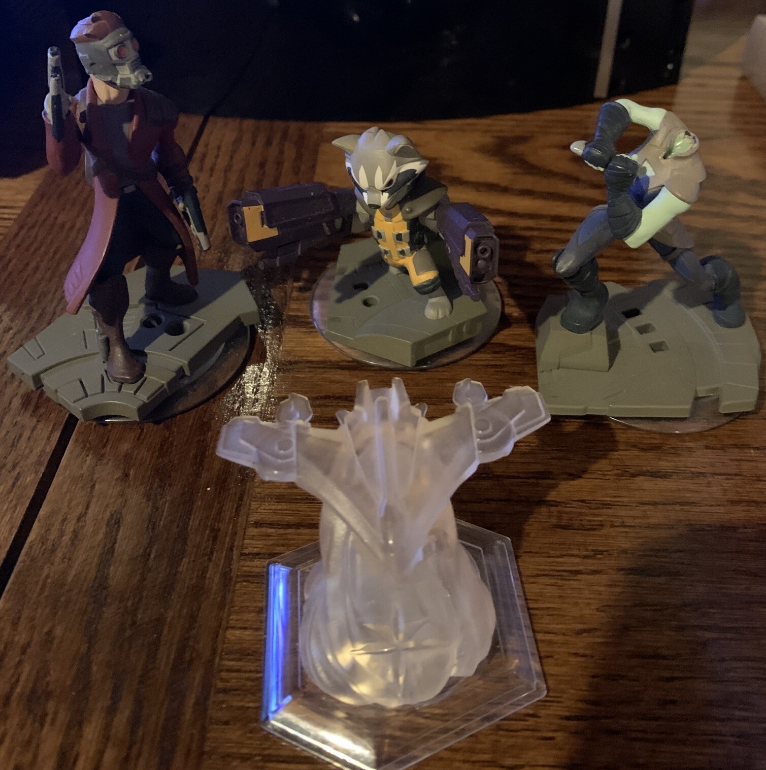 Disney Infinity 2.0 Guardians Of The Galaxy Star Lord Rocket Gamora Missing Head