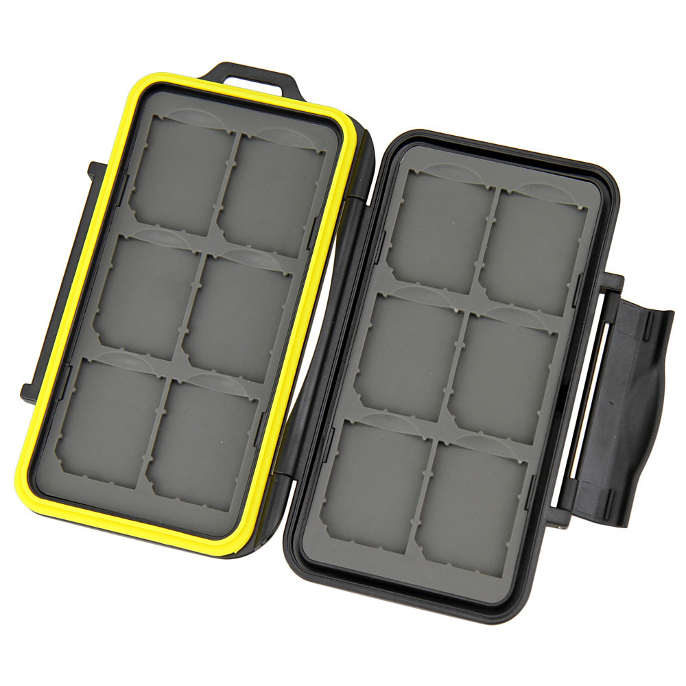JJC Water-Resistant Anti-shock Tough Memory Card Case for 12x SD cards US Seller